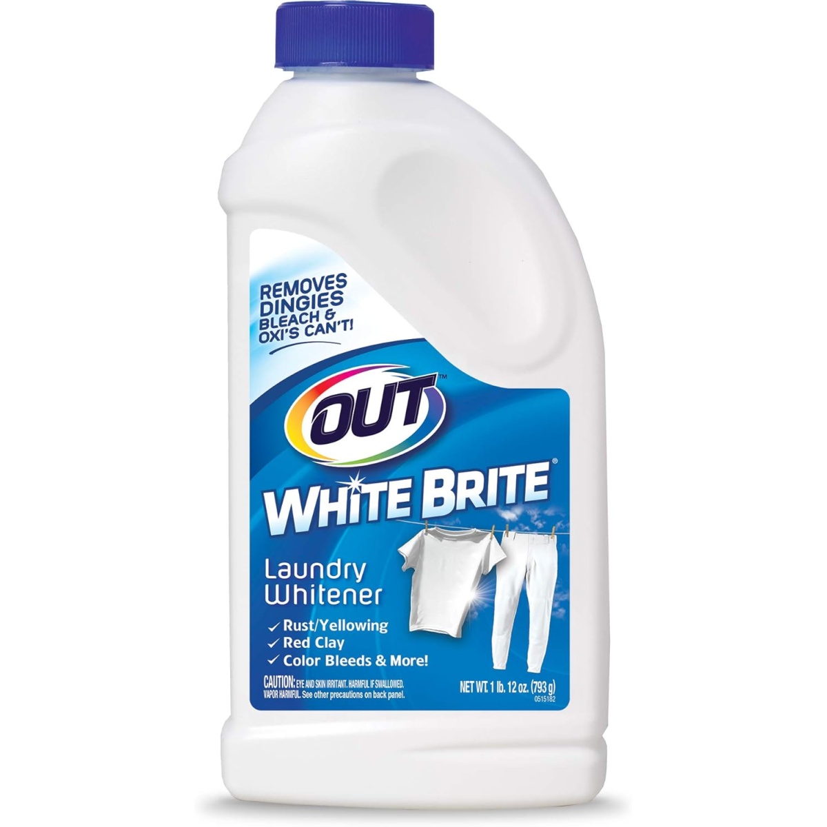 OUT White Brite Laundry Whitener Cleaner, 1 Pound 12 Ounce